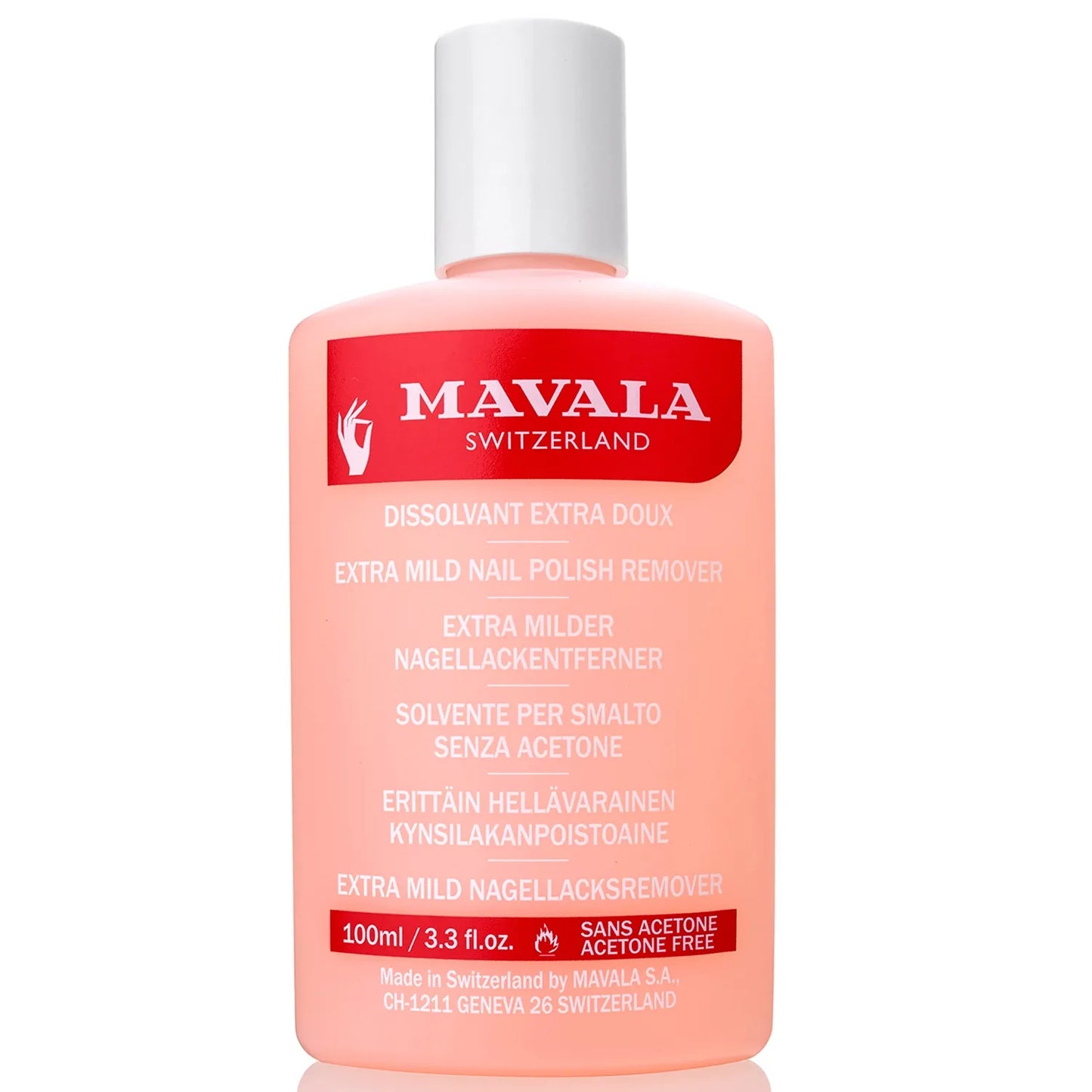 MAVALA QUITA ESMALTE EXTRA SUAVE ROSADO 100 ml