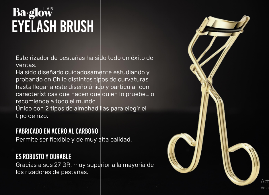 BaGlow Eyelash Brush Gold Rose